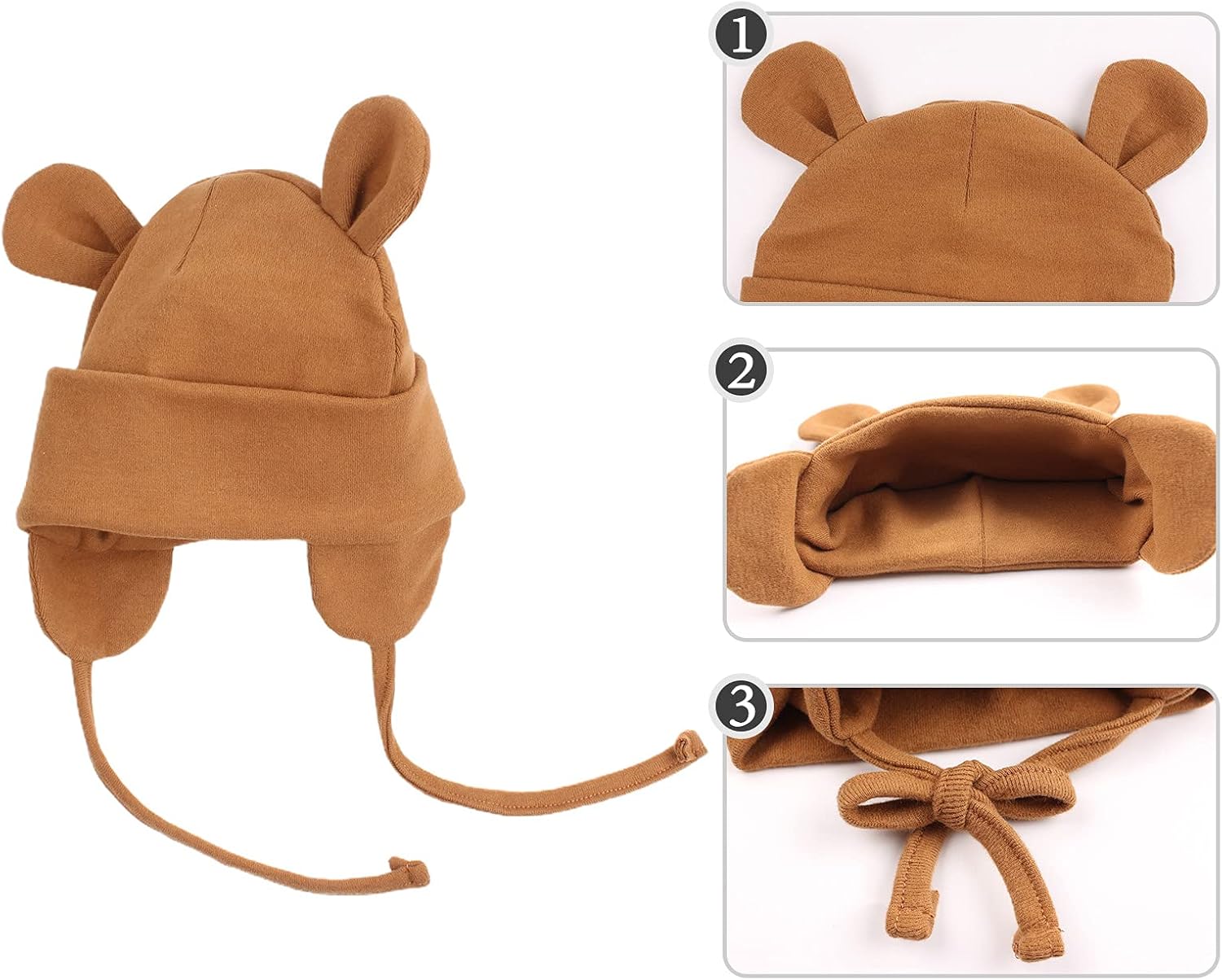 JANGANNSA Winter Baby Newborn Hat Cotton Baby Boy Beanie Autumn Infant Girls Hats New Born Hospital Bonnet - Image 4