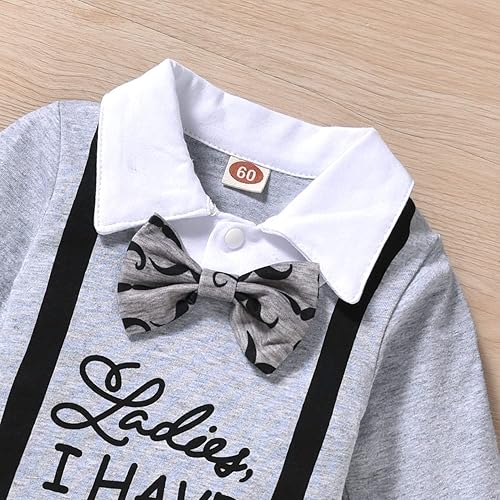 Vista 4 de Aalizzwell Conjunto de ropa para bebé recién nacido prematuro para niños y bebés, mameluco, pantalones, sombreros, conjunto de otoño e invierno