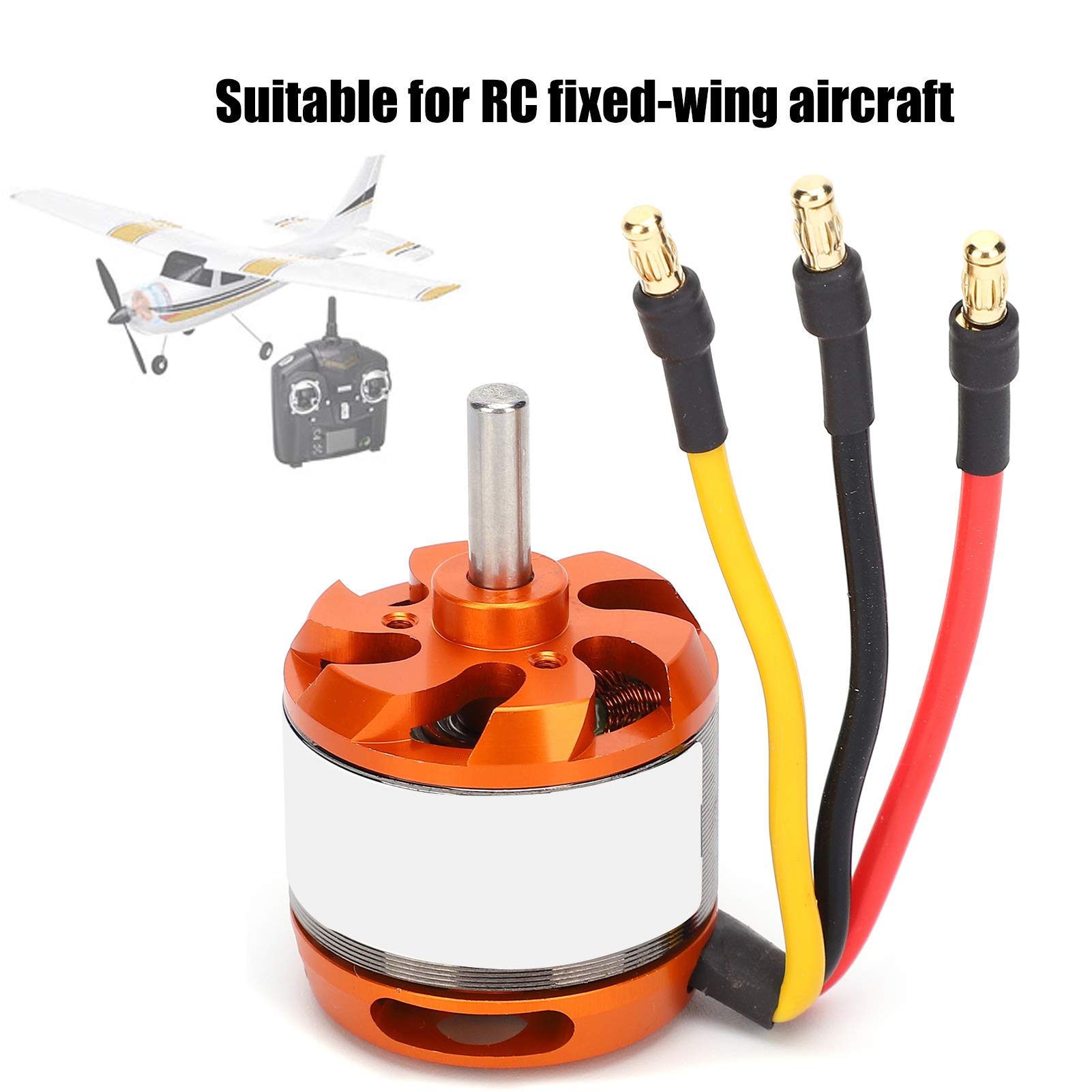 Demeras RC Drone Motor D3536 Brushless Motor Accessorio di Ricambio per Aeroplano RC per Aeromobili RC Ad Ala Fissa(1450KV)