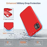 Vista 25 de Miracase Funda diseñada para iPhone 13 Pro Max con protector de pantalla, [forro de microfibra suave antiarañazos], funda protectora de silicona