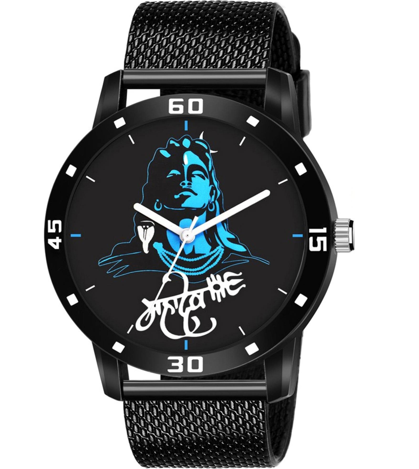 Black Dial PU Strap Stylish Analog Watch for Men-MHDV_3987-picture-41