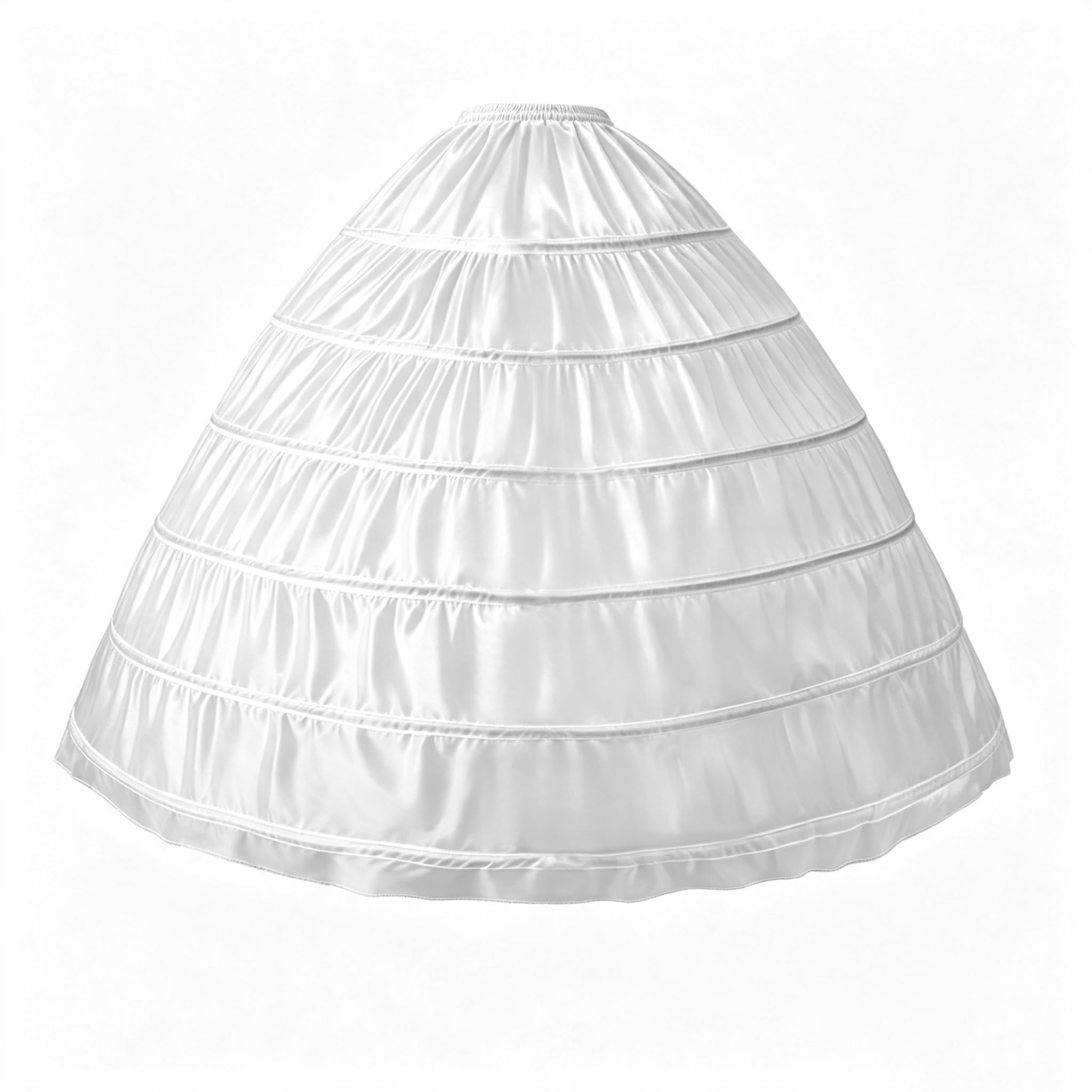 Photo 1 of Zorynnex Women Crinoline Petticoat A-line 6 Hoop Skirt Slip Long Underskirt