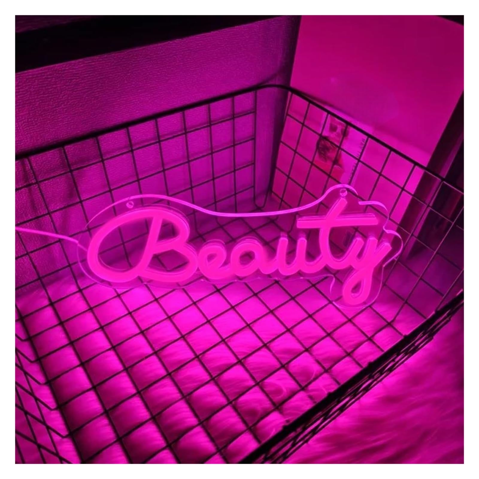 XENITE Luces Art Decoration Christmas Letrero De Neón Beauty Con Luz Regulable Para Peluquería Salón De Belleza Habitación De Adolescentes Tienda Decoración De Pared 32cmx14.5cm