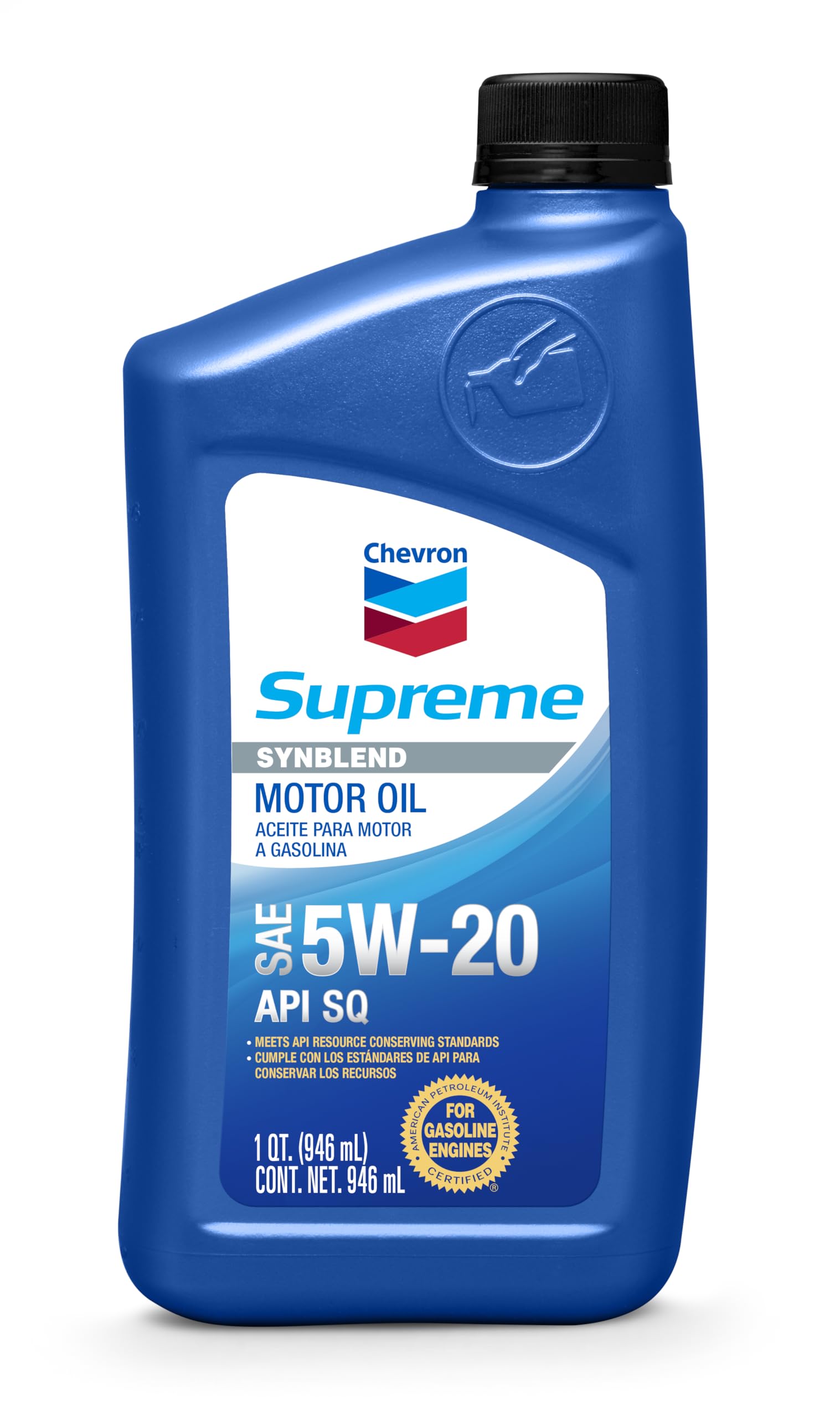 Chevron Supreme SAE 5W-20 Supreme Motor Oil - 1 Quart Bottle