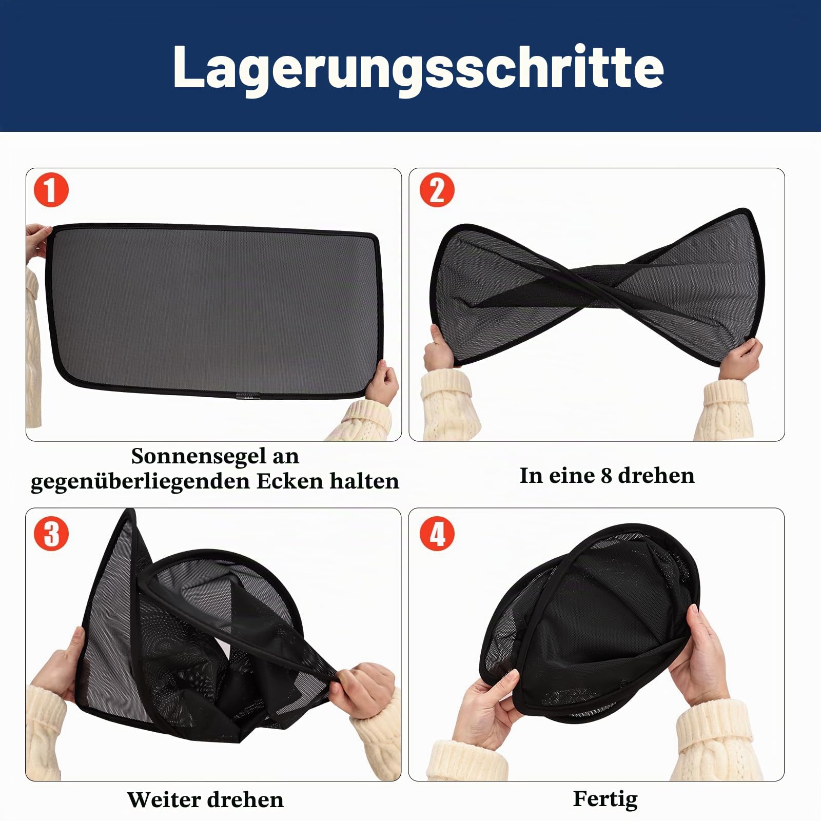 ZATOOTO Sonnenschutz Magnetisch für VW T5 T6 Seitenscheiben 2 PCS Autosonnenblende faltbar Sichtschutz Moskitonetz Lichtschutz