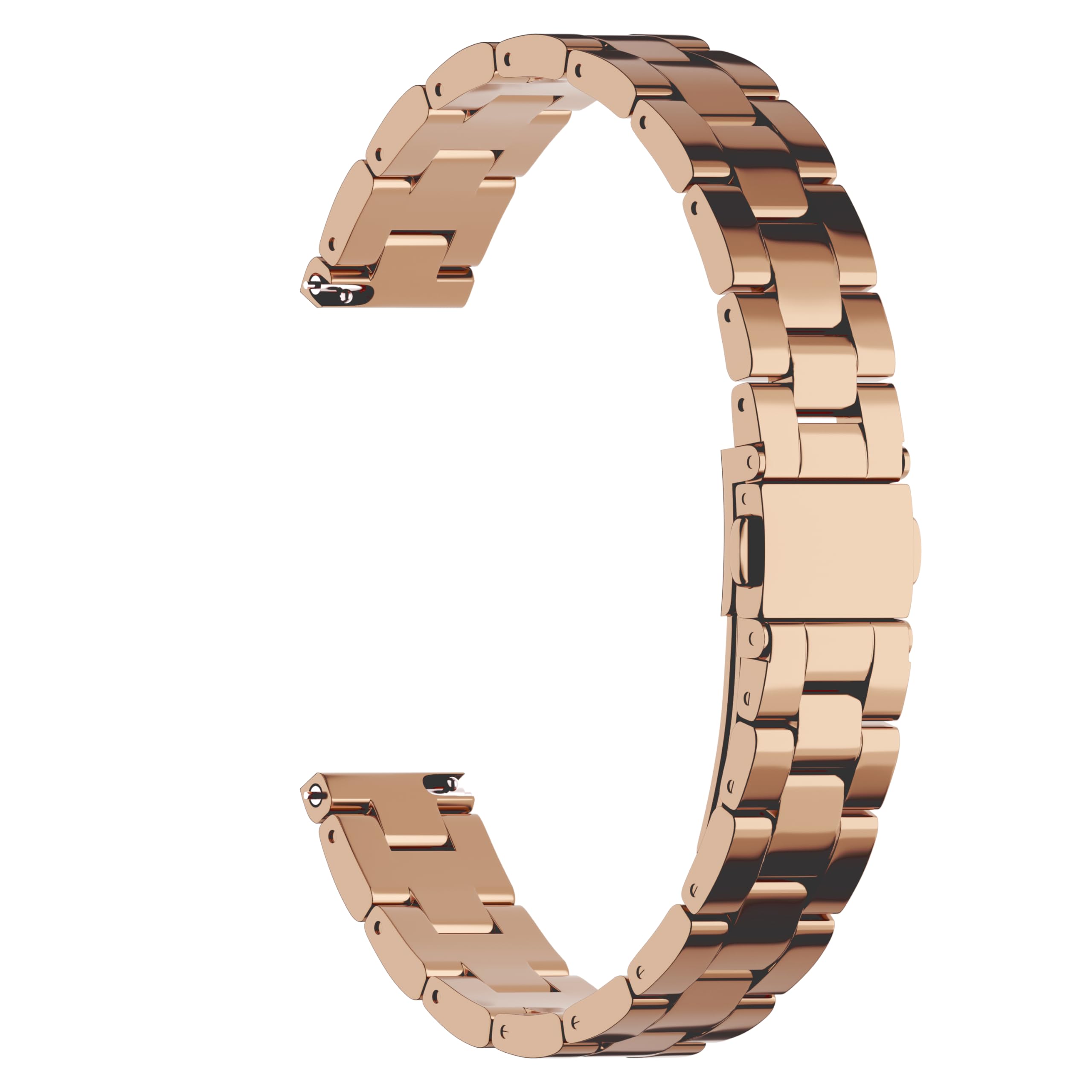 Bracelet de montre compatible avec Garmin Lily 2, 14 mm en métal classique en acier inoxydable pour femme, accessoire de rechange compatible avec Lily2