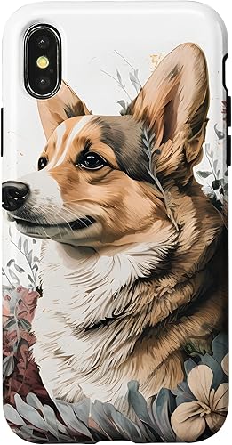 Miniatura 7 de Funda estética para perros para iPhone 11 Pro con diseño de acuarela de Corgi