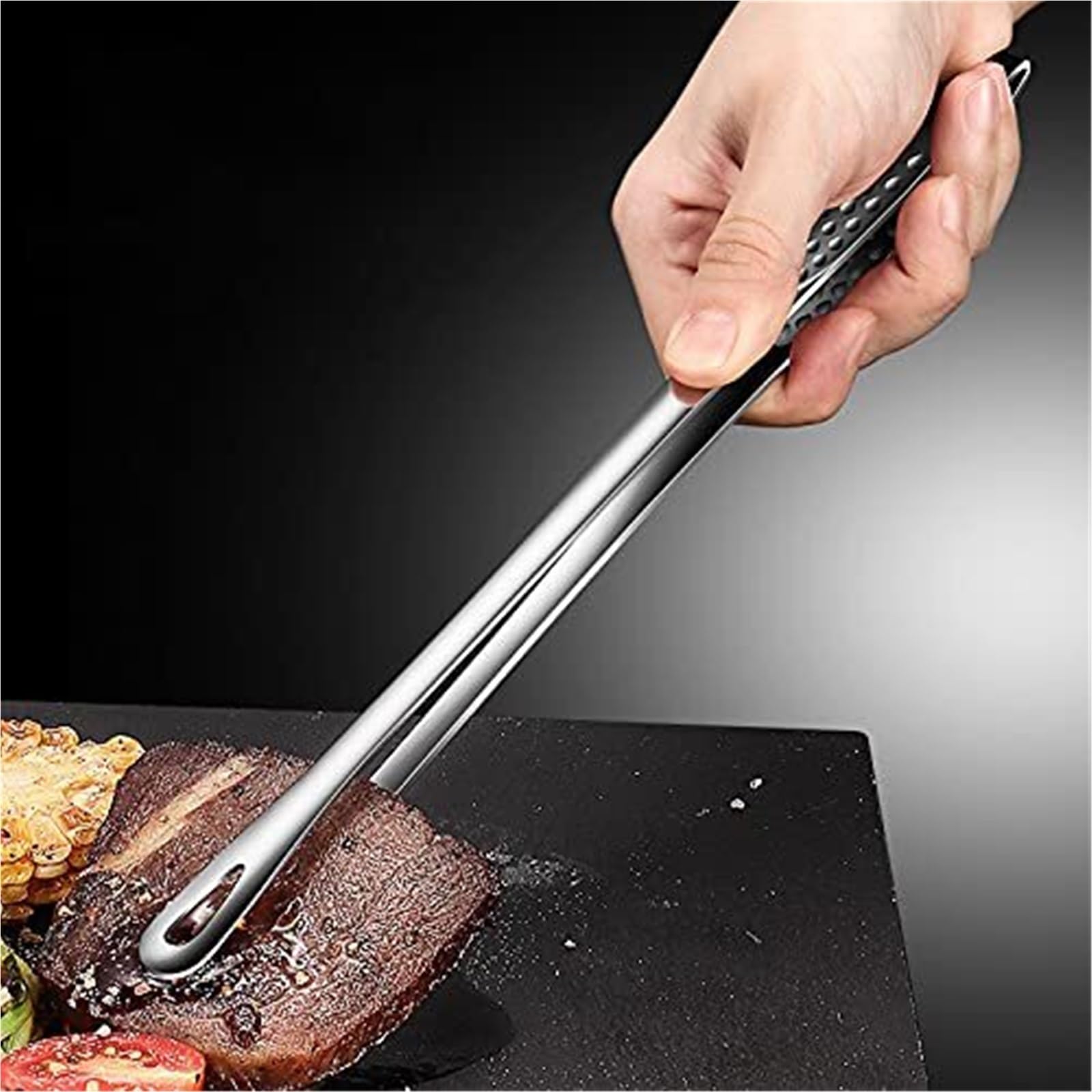 Szczypce do Chleba, Szczypce Do Grillowania Nadają Się Gotowania Jedzenia Pieczenia Mięsa I Chleba Pieczenia, Grillowania(24cm)