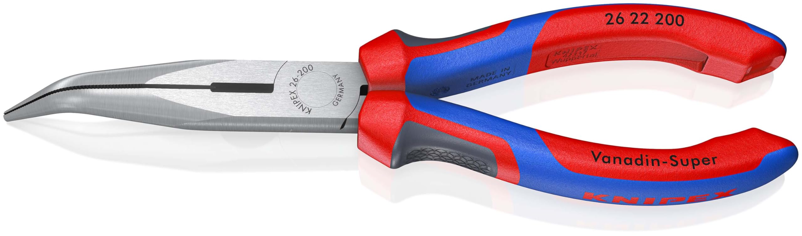 Knipex 26 22 200 Sb Bent Snipe Nose Side Cutting Pliers Multi-Component Grip 200Mm (8In)