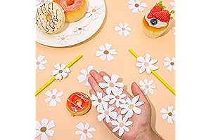 Whaline 280Pcs Daisy Flower Table Confetti