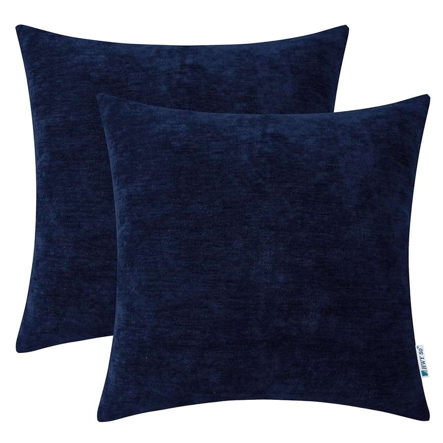 クッションカバー Cushion Cover navy line Amazon.com: Throw Pillow Covers 20x20 in Set of 4 navy blue