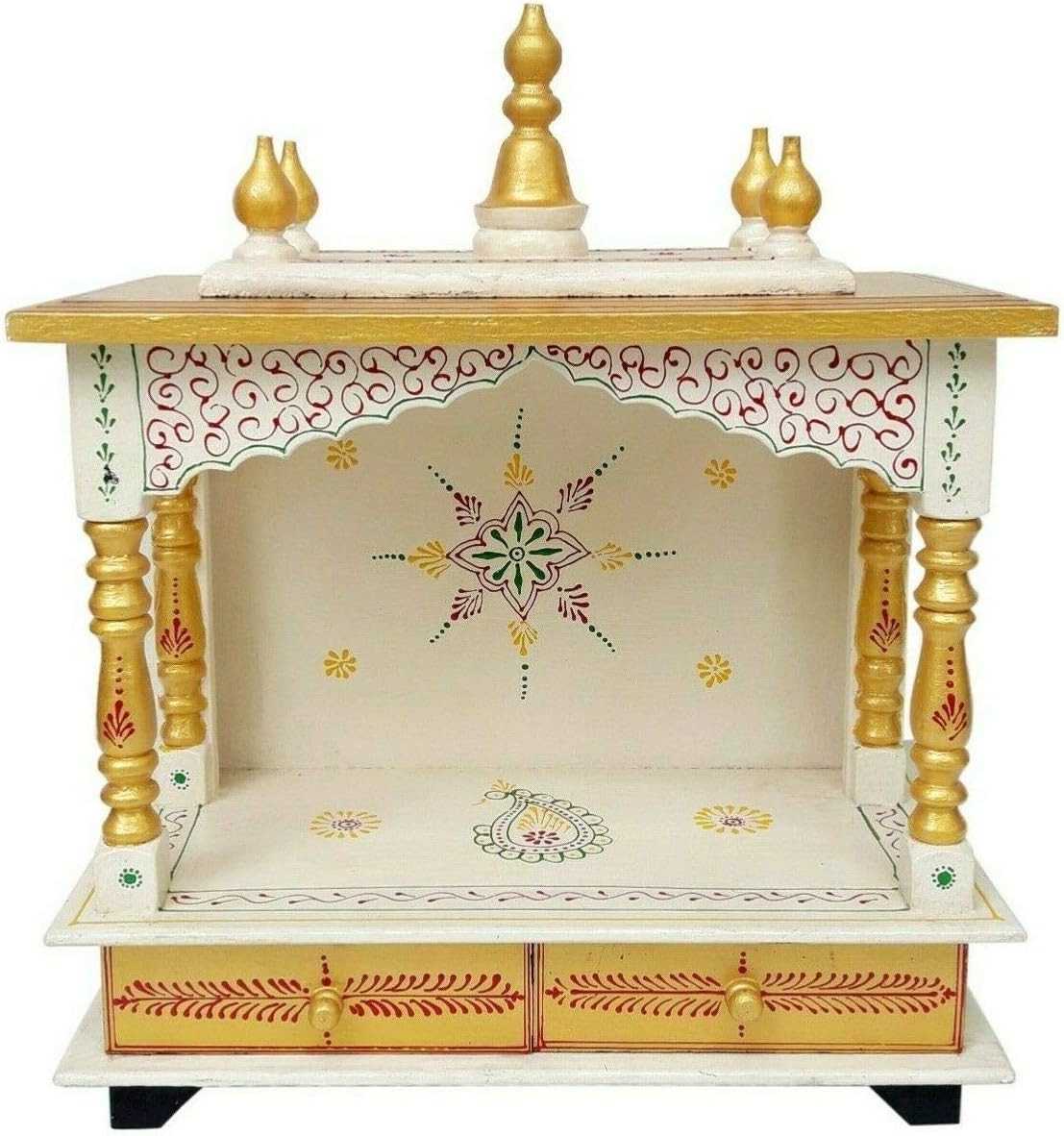 Wooden Temple/Home Temple/Pooja Mandir/Pooja Mandap/Temple for Home (G20SI)