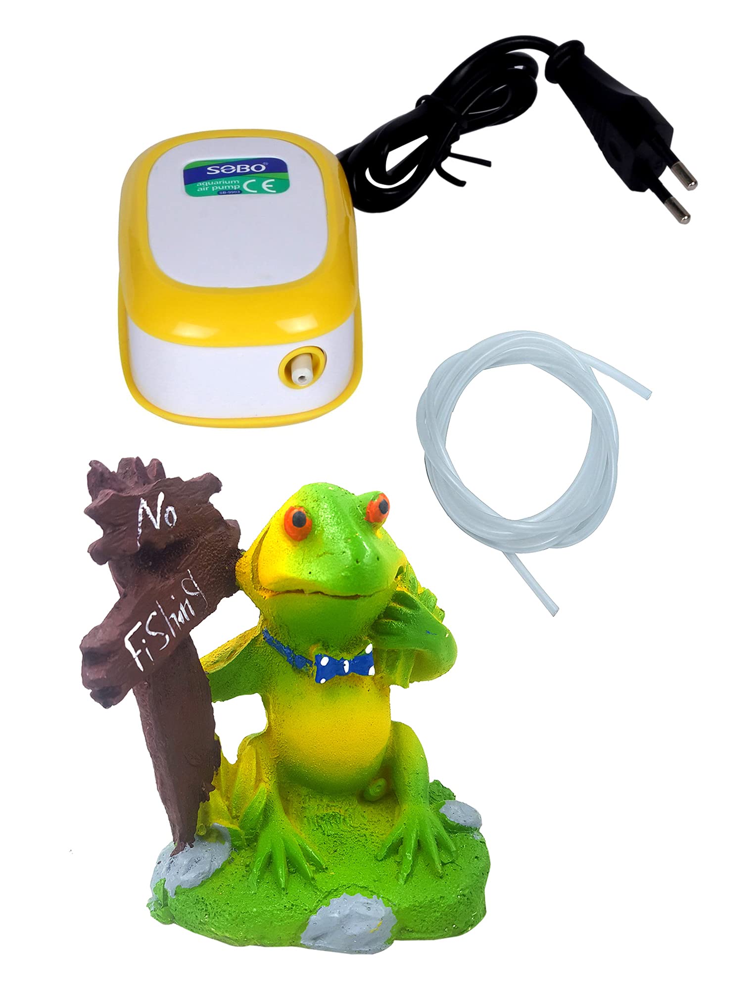 JAINSONS PET PRODUCTS Aquarium Air Pump + Frog Aquarium Decoration Ornaments for Fish Tank Aquarium (Multicolor) (B09GS4QJJP) Amazon Price History, Amazon Price Tracker