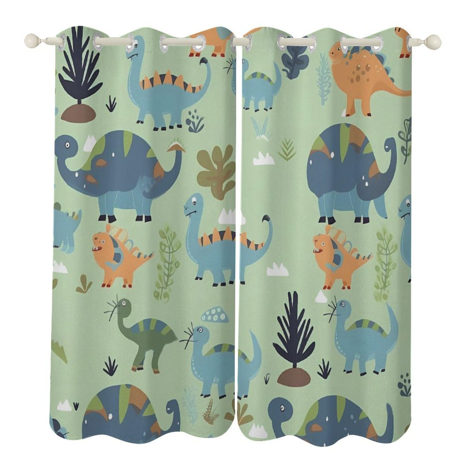 Rideaux occultants dinosaure pour créer un cocon dans la chambre