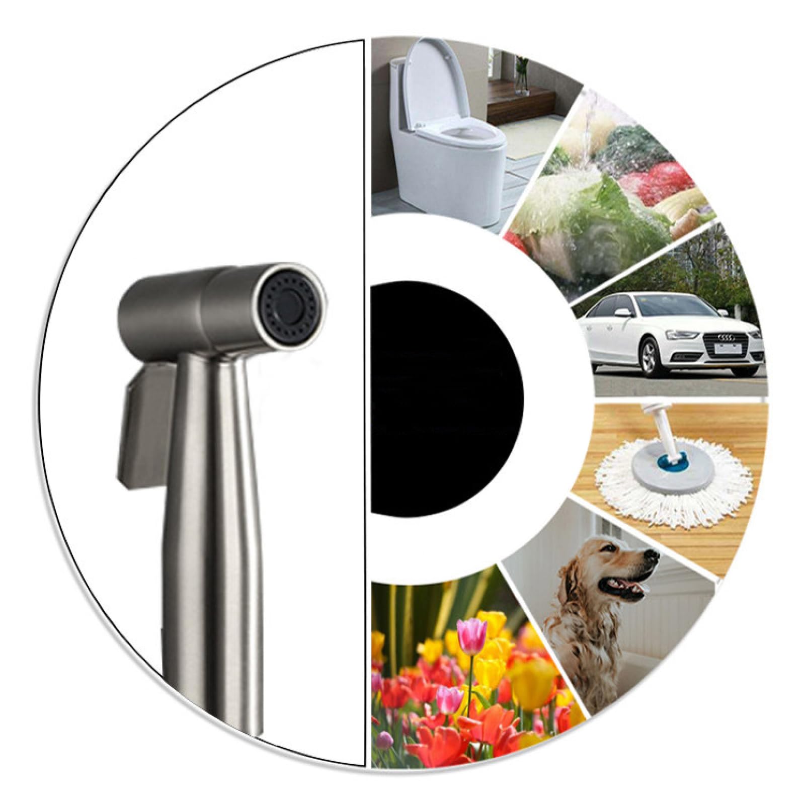 Kit Di Spruzzatore per Bidet In Ottone Doccetta Bidet Oro Spazzolato