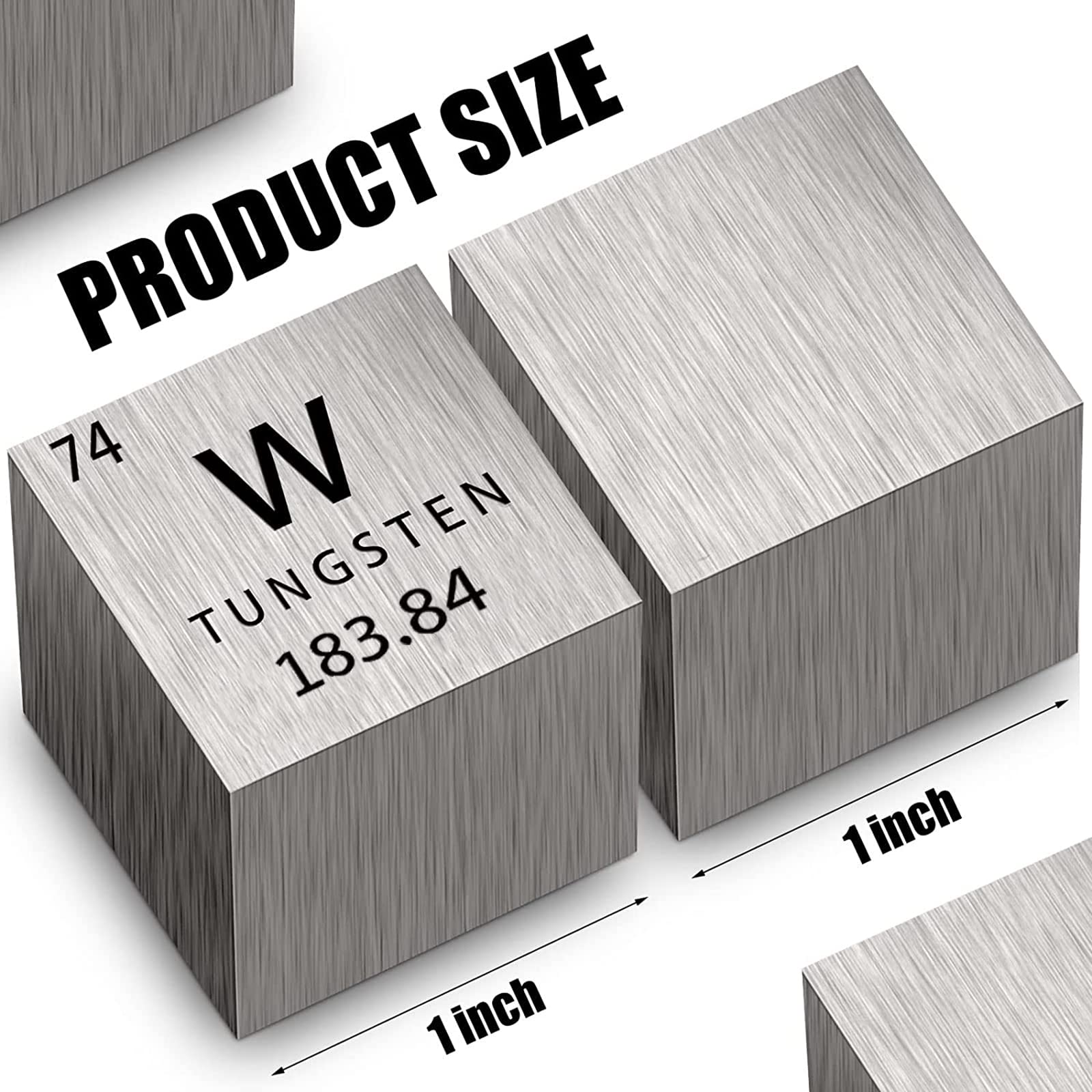 BBAUER Wolfram-Würfel 20 Mm – Hochdichtes Metall Für Sammler, Experimente & Dekoration