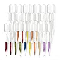 Vista 1 de 100 unidades de pipetas de transferencia de 3 ml - cuentagotas de plástico desechables para laboratorio, manualidades DIY, aceites esenciales