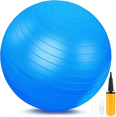 GELE Pelota de ejercicios, gruesa antideslizante y antiestallido, pelota de yoga y pilates para embarazo, terapia física y entrenamiento de
