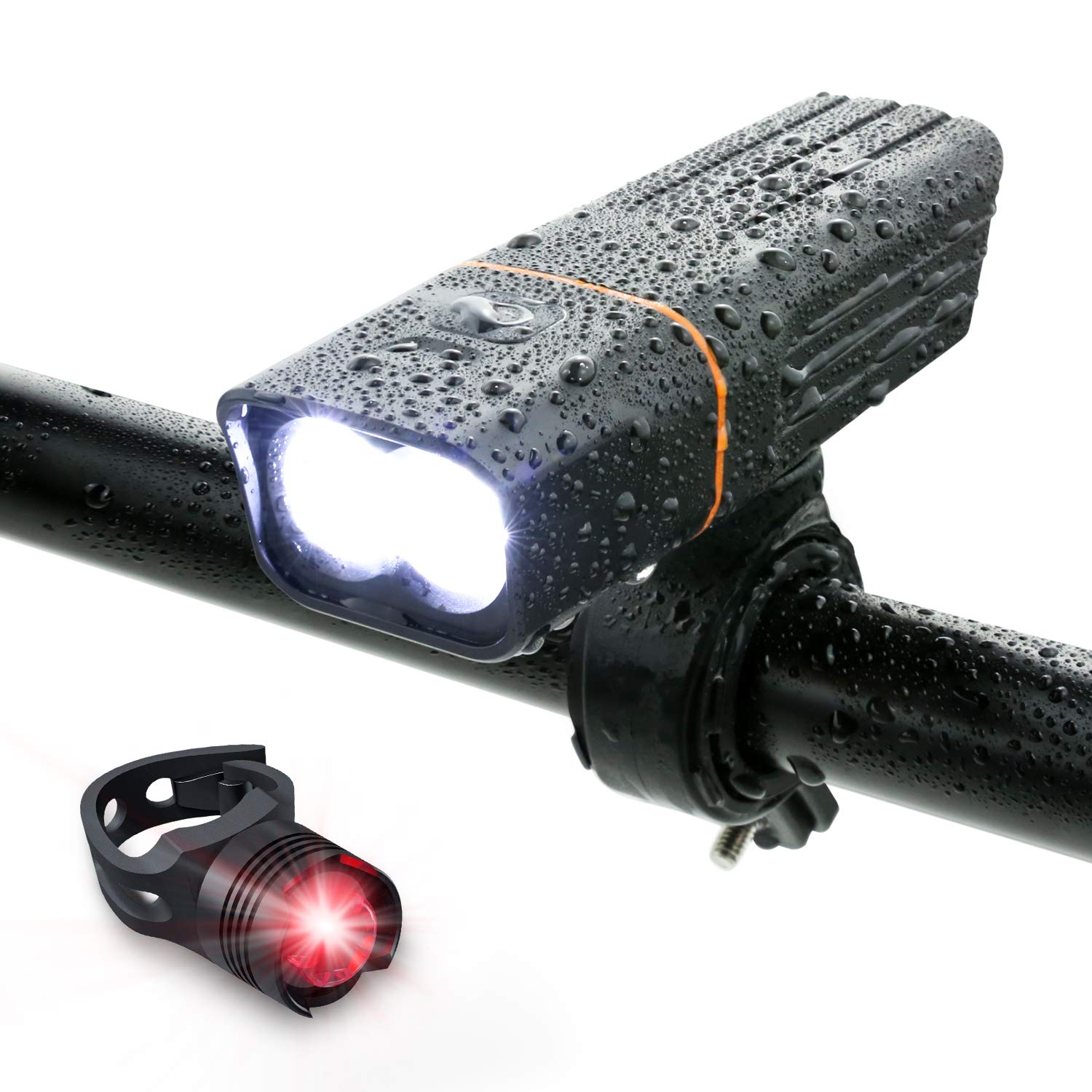 Amazon | 自転車 ライト LED 防水 800ルーメン 2600mAh 大容量電池 USB