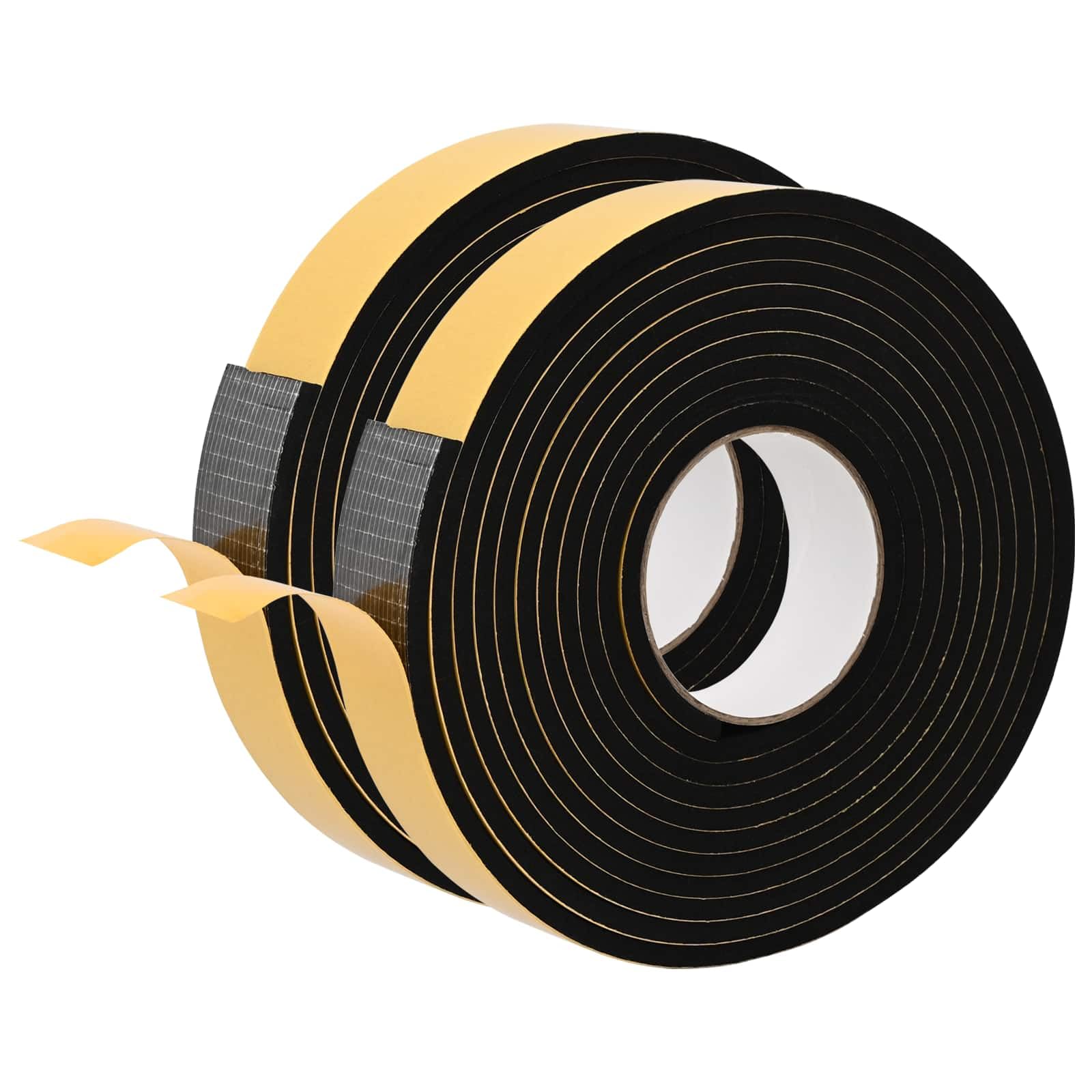 Vidaxl Self-Adhesive Foam Tape 2 Pcs Black 40Mm X 5M Cr Foam