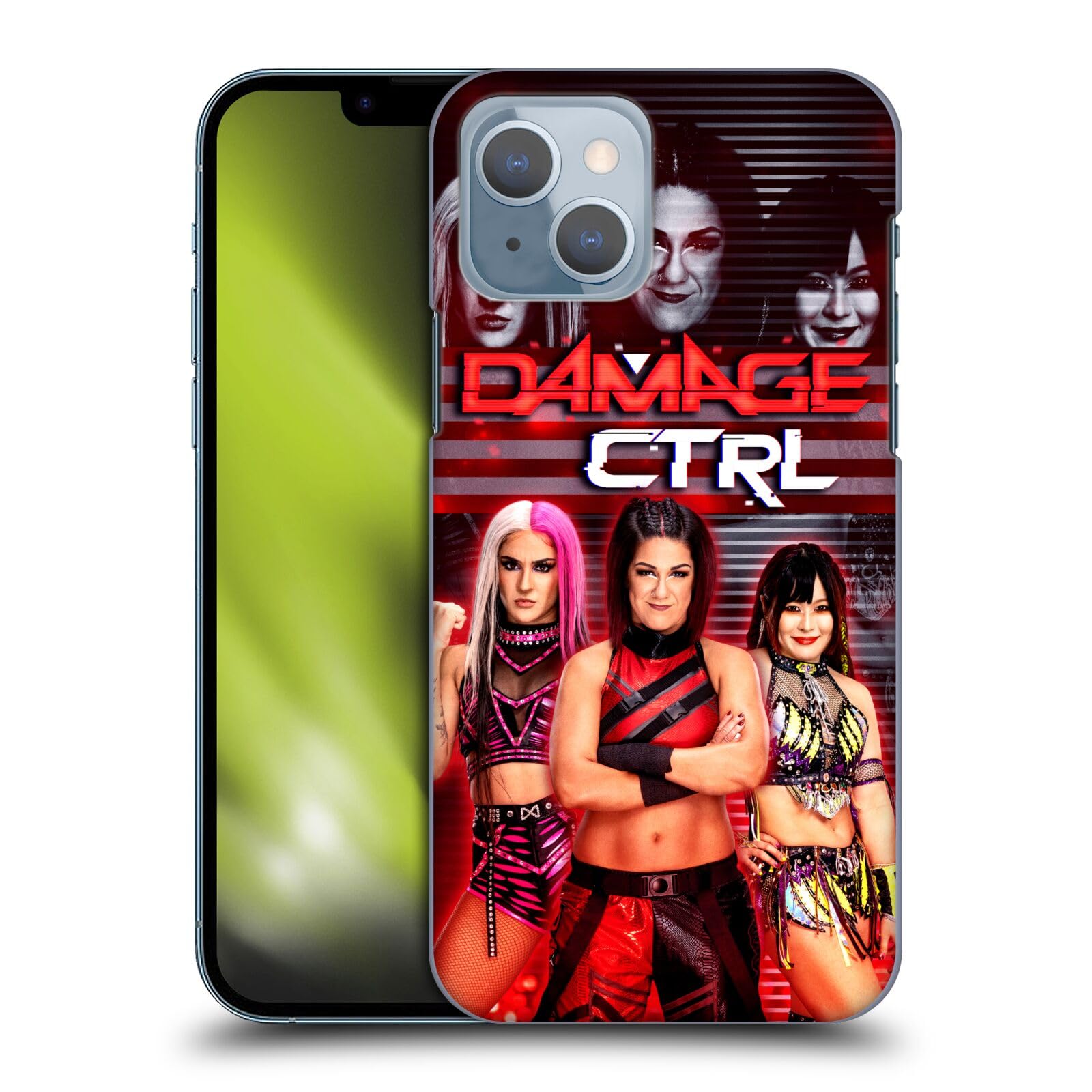 Head Case Designs Officially Licensed WWE Bayley, Dakota Kai, Iyo Sky Damage CTRL Hard Back Case Compatible with Apple iPhone 14