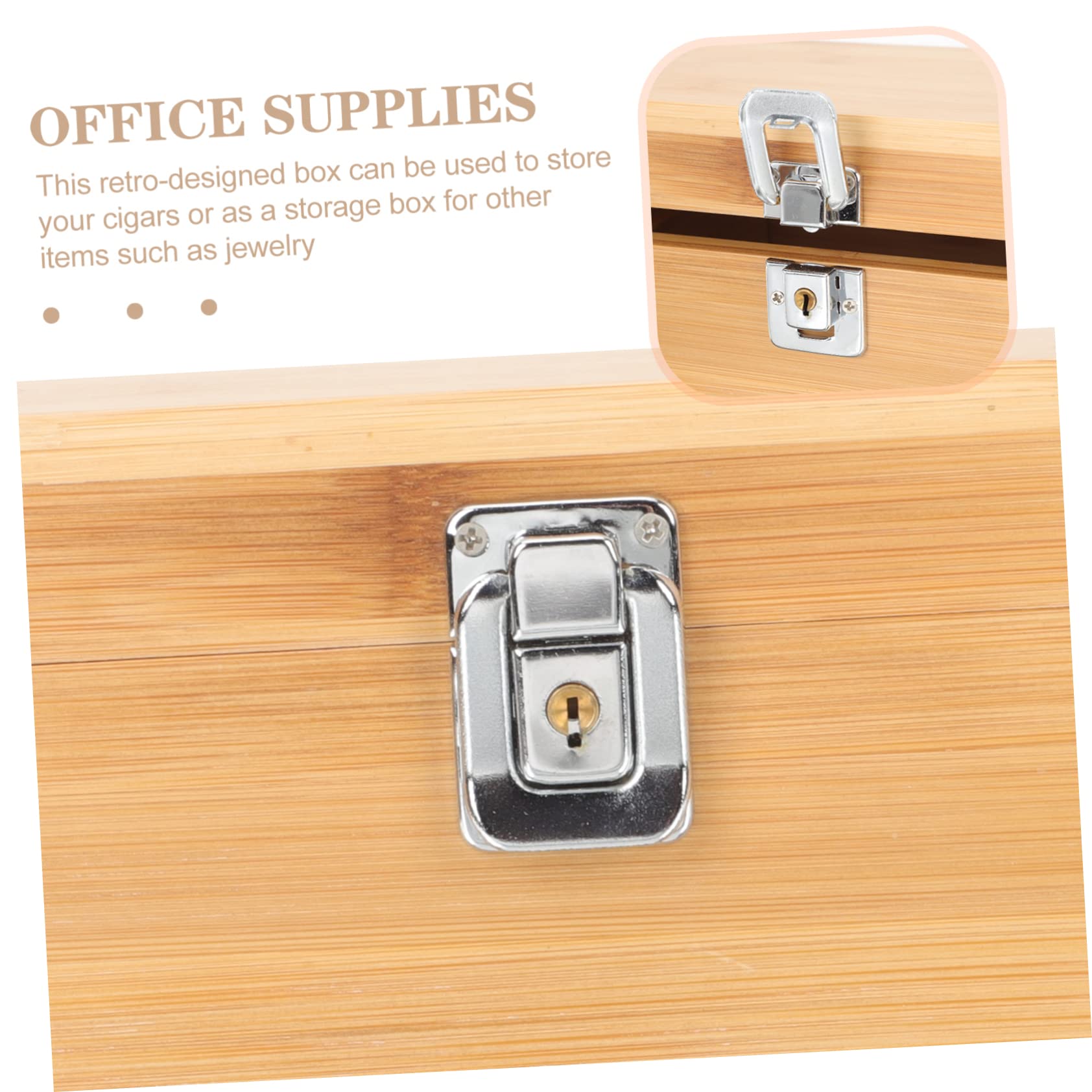 Ipetboom Porta Sigari per Custodia Protettiva da Viaggio Scatola in Legno Resistente e Portatile e Multifunzionale Design Moderno e Apertura a Ribalta