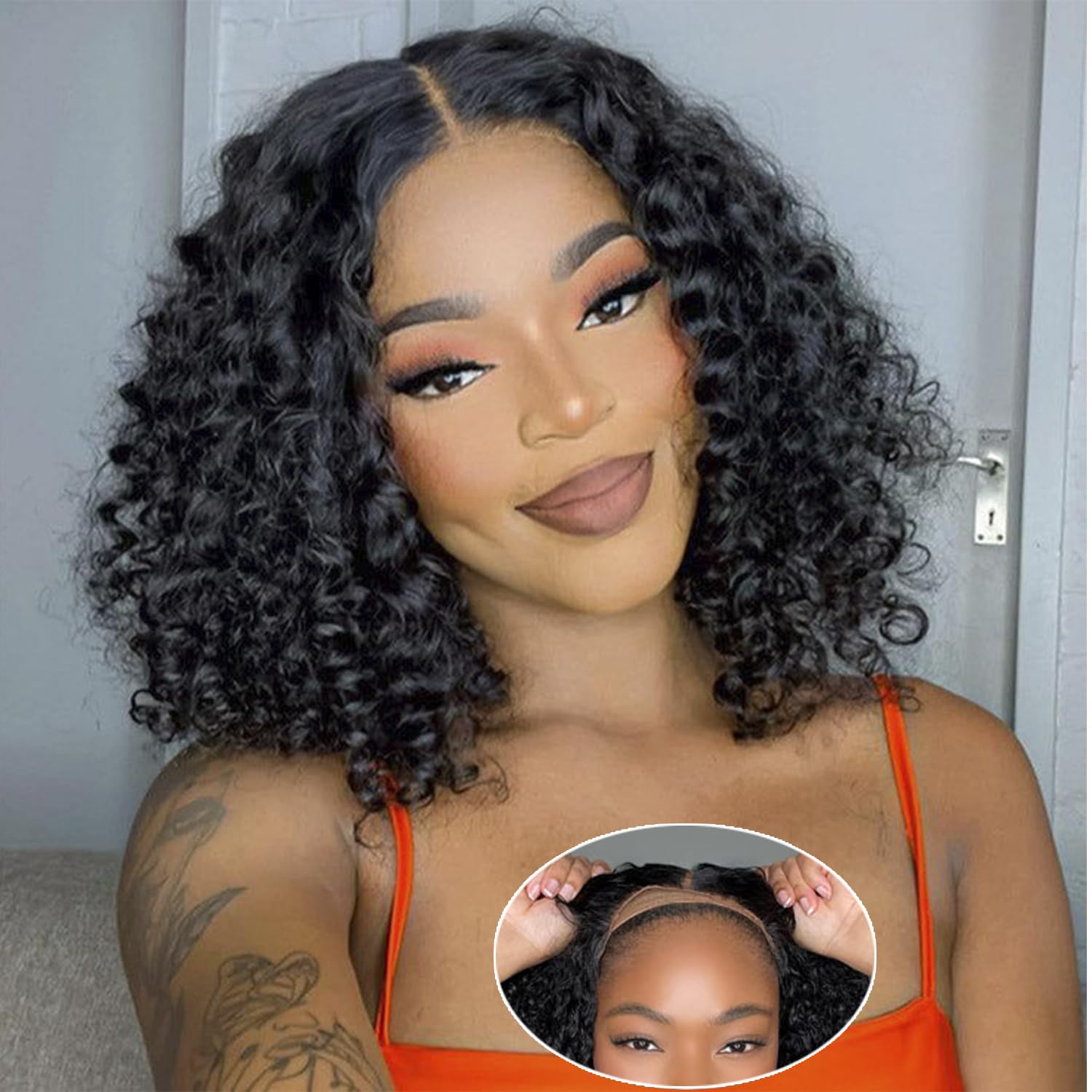 Arrebol 5x5 Glueless Wigs Humans Hair Pre Plucked Cut Bob