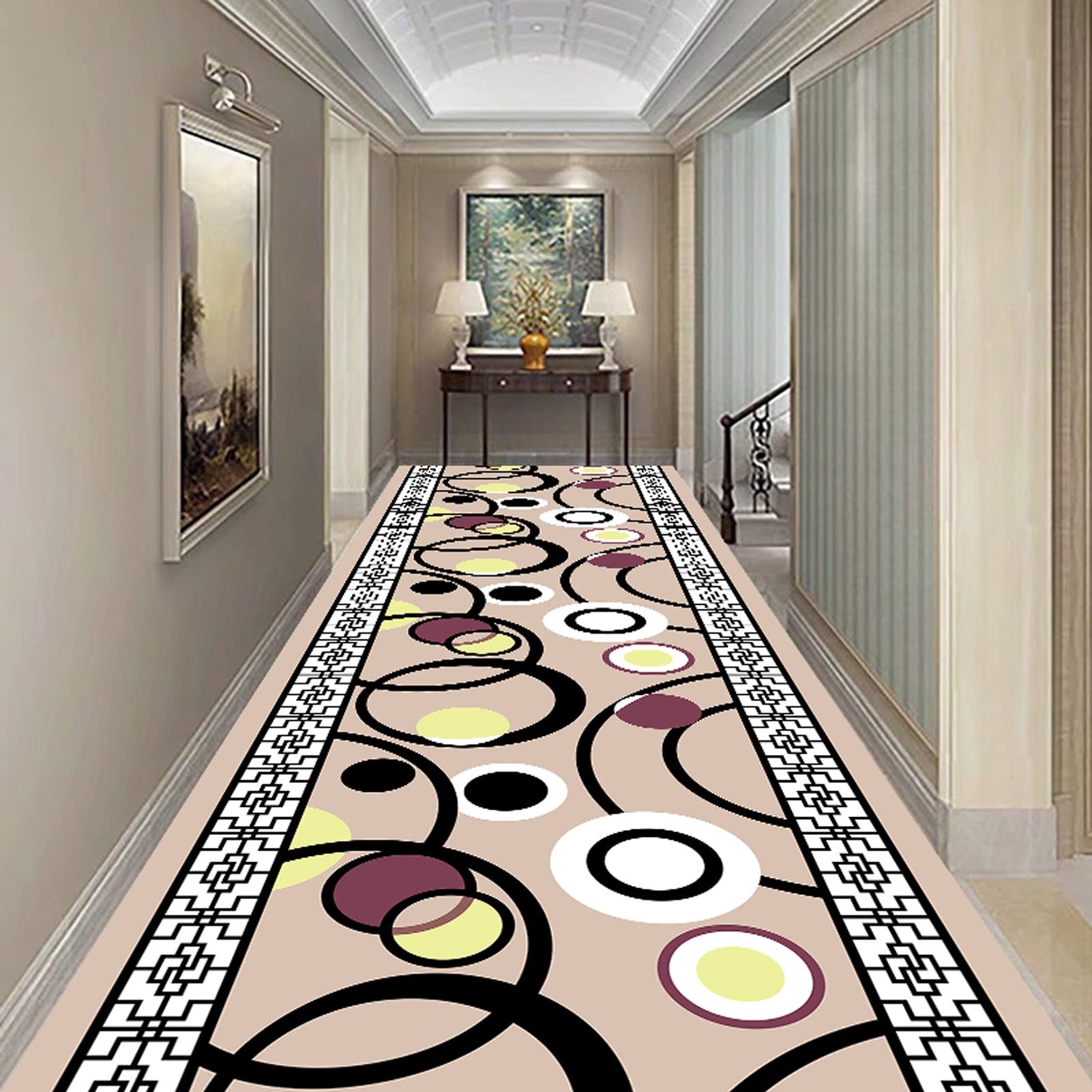 LHYZF Moderne schmale Läufer Teppiche für Flur, Langen Teppichläufer für Küchenkorridor oder Eingang, Home Hotel Flur Floor Mats
