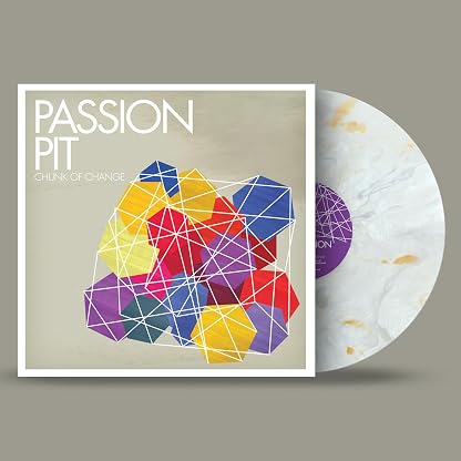 CHUNK OF CHANGE (15TH ANNIVERSARY) (YELLOW MARBLE VINYL) por Passion Pit, capa do álbum