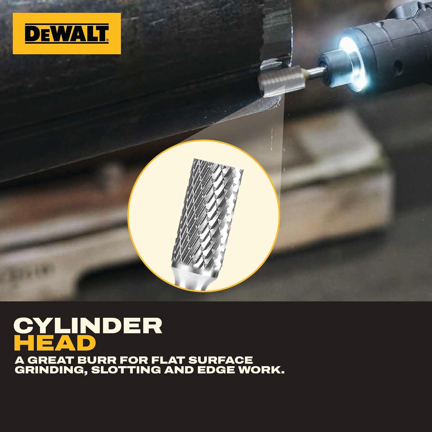 5 Pack DEWALT Carbide Burrs Size 5