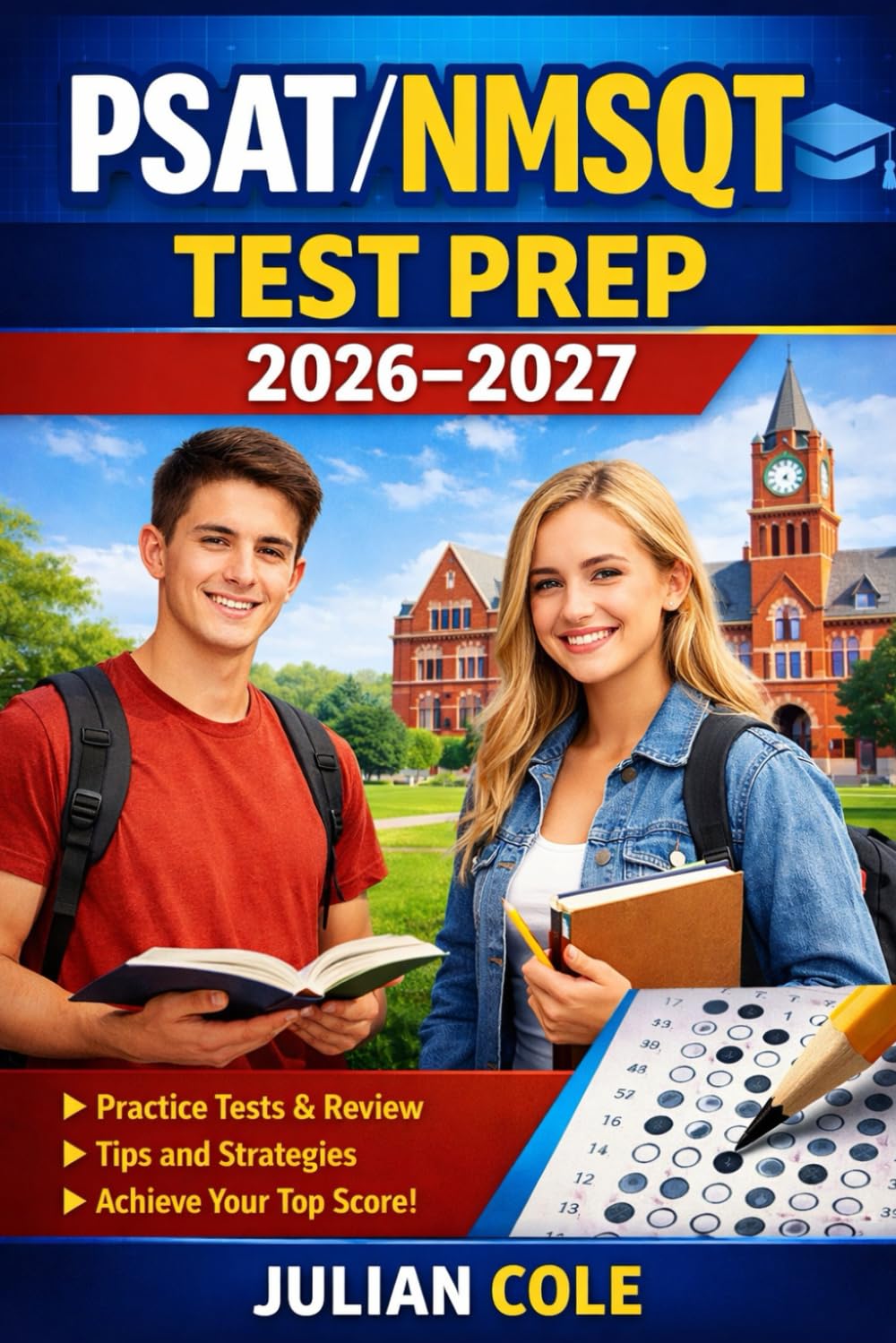 PSAT/NMSQT Test Prep 2026–2027: Digital Practice Tests, Math & Reading Strategies, and Scholarship-Focused Preparation for High Scores