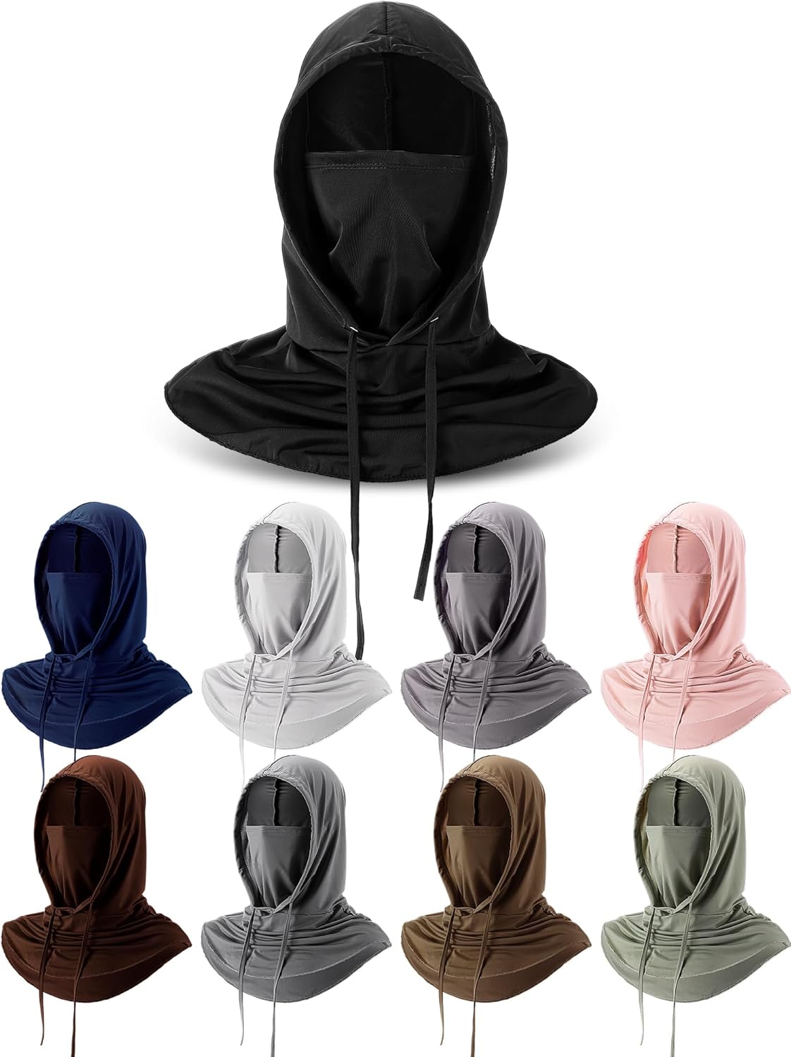 Cooling Balaclava Face Mask Breathable Full Head Mask Sun Protection Neck Cover UV Face Cover for Men Women