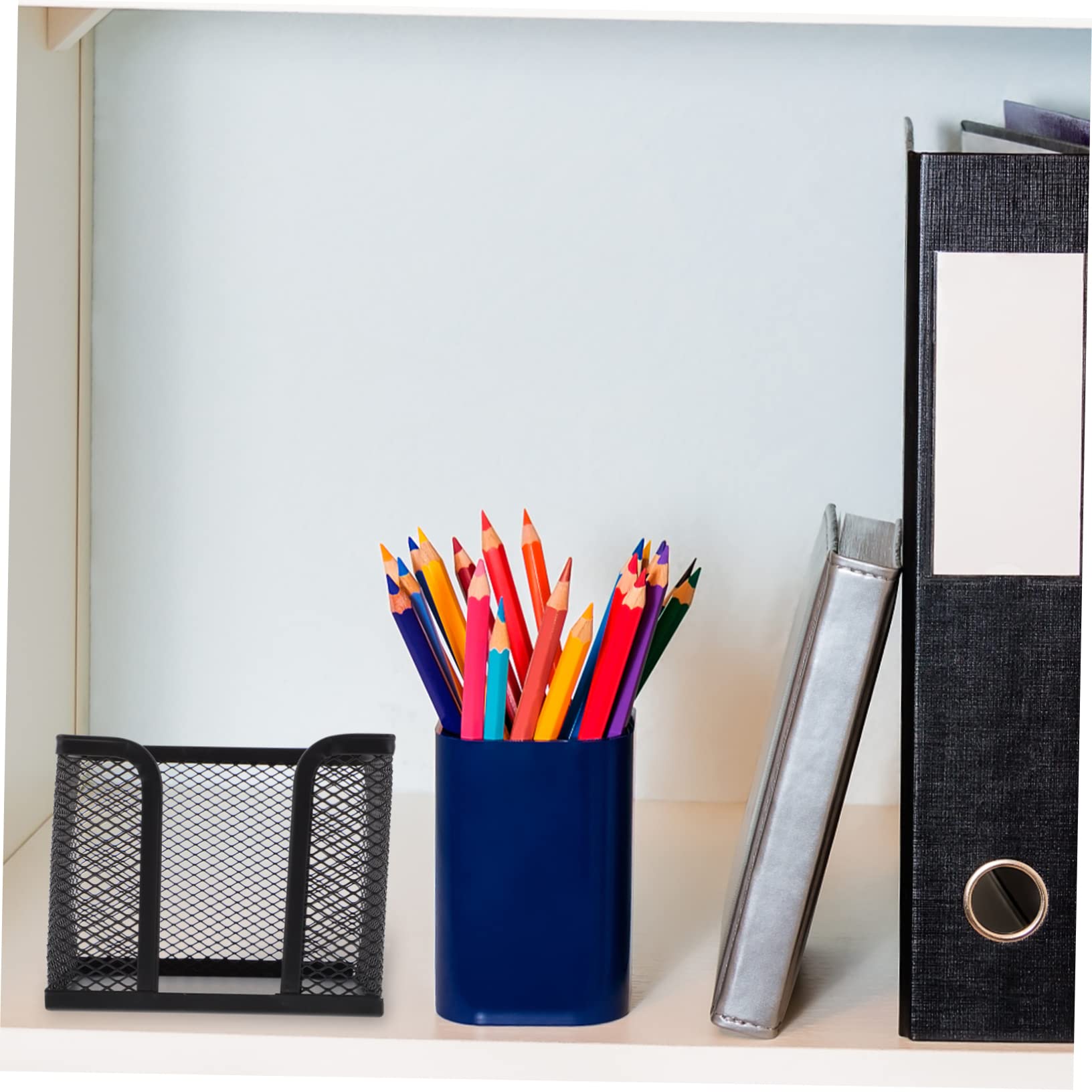 Lurrose 10piezas Soporte De Notas Adhesivas De Escritorio Organizador De Papelería Para Oficina y Escuela Recipiente Para Memo Pads Para Mantener El Escritorio Ordenado