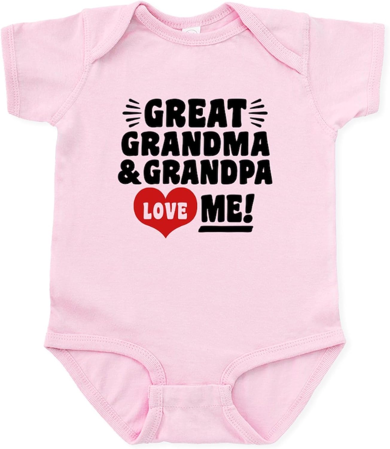 CafePress Great Grandma and Grandpa Love Me Infant Bodysuit Cute Infant Bodysuit Baby Romper