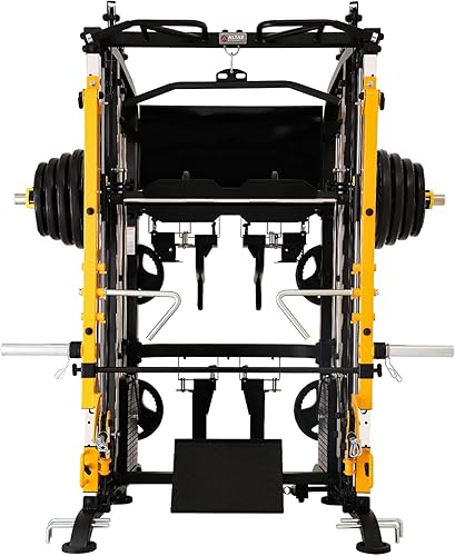 Miniatura 2 de Altas Strength Smith - Máquina con brazos de palanca, relación de polea 2:1, barra de dominadas, barra de dominadas, entrenamiento de fuerza