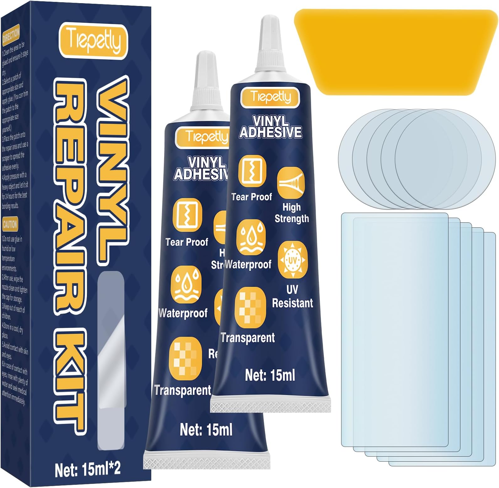 Tiepetly Vinyl Repair Kit