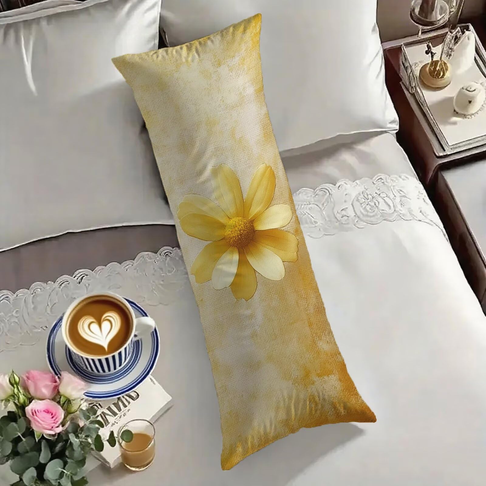 Housse traversin 60x180 cm anti-glisse grâce à son zip invisible pour un lit toujours ordonné