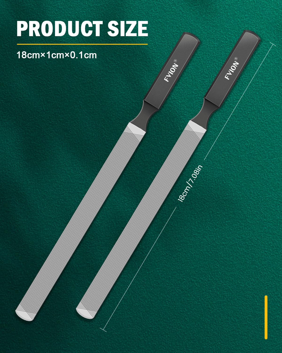FVION Lima Unghie Piedi Professionale per Unghie Spesse e Dure – Lima per Unghie dei Piedi in Acciaio Inox, Nail File per Manicure e Pedicure Uomo e Donna