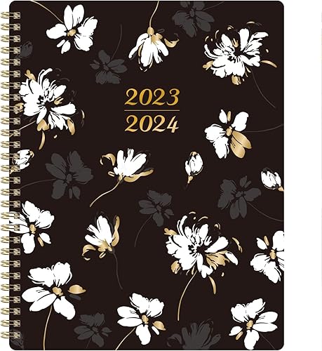 Agenda 2023-2024  Agenda semanal y mensual de julio de 2023 a junio de 2024, agenda de 8 x 10 pulgadas con lista de tareas, cubierta floral con disponible en Yaxa Peru