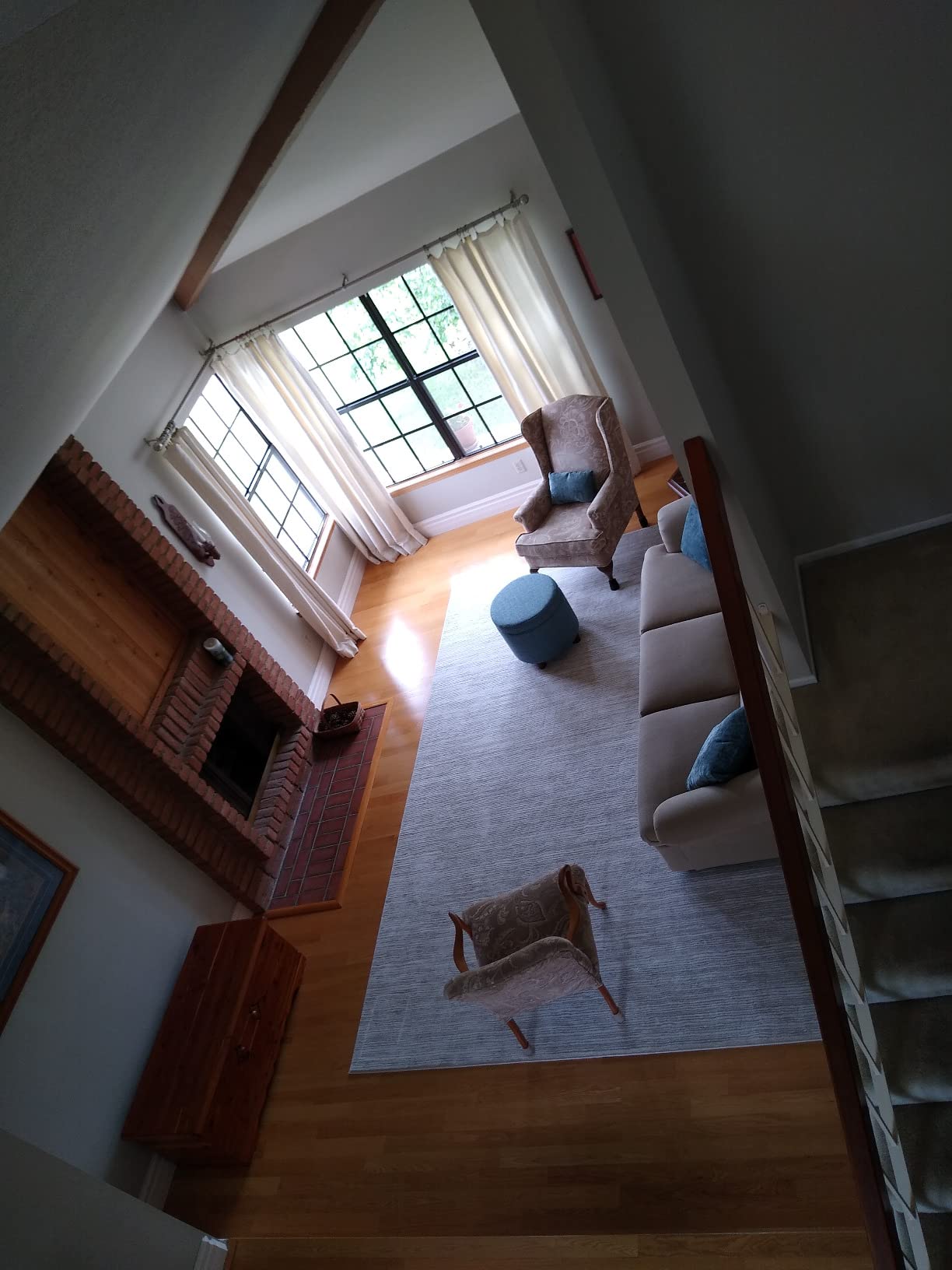 33/mo Finance SAFAVIEH Vision Collection 8' x 10' Cream VSN606F Modern Ombre Tonal Chic Non