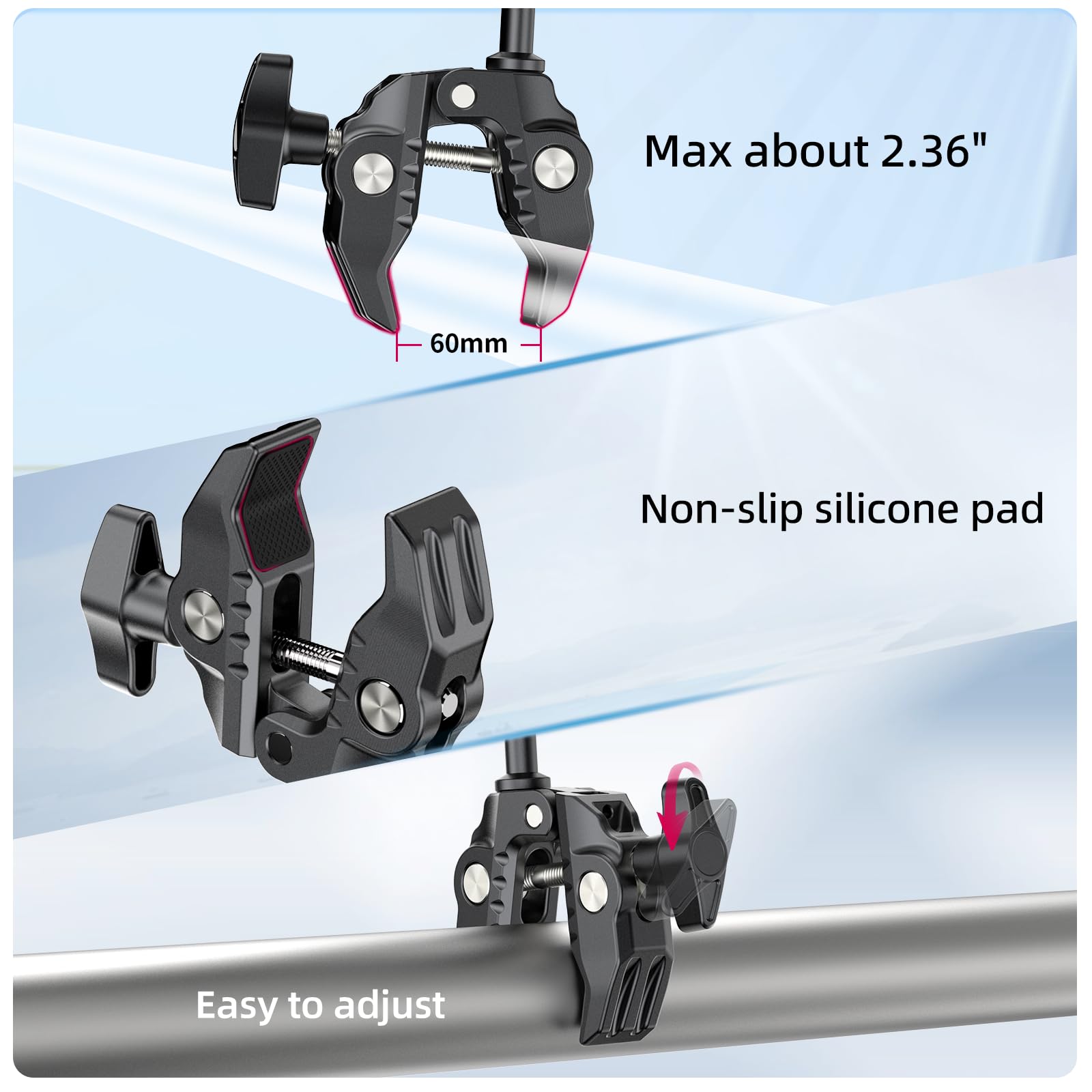 アクセサリー SUPER ECHO Z MEC-33000 Amazon.com : ULANZI Super Clamp Double Camera Clamp with 1/4