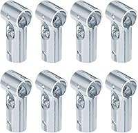 Fanmao 8-Pack T Pipe Clamp Connectors for 1" EMT Conduit - Heavy Duty Tee Fittings, 3/32" Thick Electro-Galvanized Steel