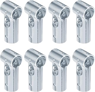 Fanmao 8-Pack T Pipe Clamp Connectors for 1" EMT Conduit - Heavy Duty Tee Fittings, 3/32" Thick Electro-Galvanized Steel