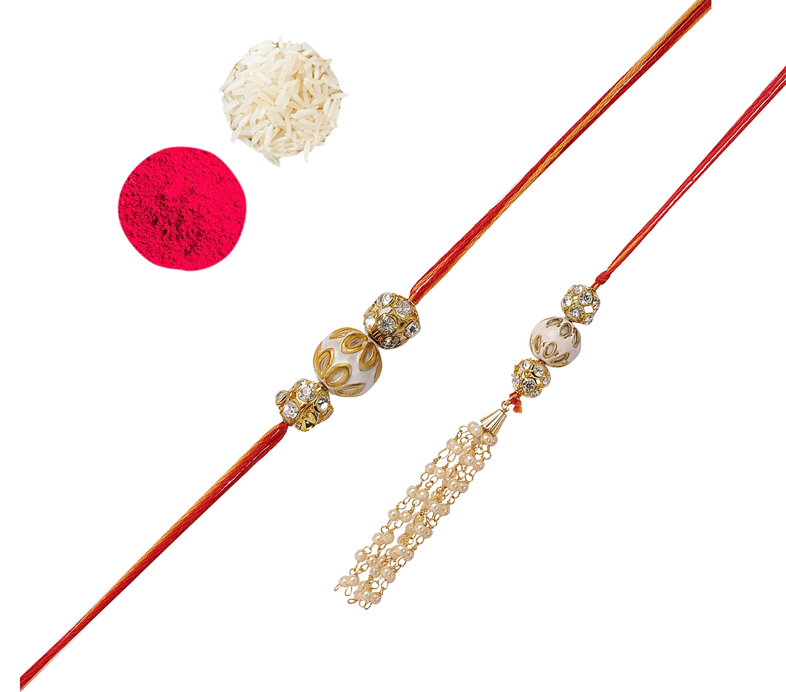 See full amazon price history chart for Accessher Traditional Gold Plated Elegant Bhaiyya Bhabhi Lumba Pearl Rakhi for Beloved Brother Pack of 1 with Roli Kumkum Packets and Happy Rakshabandhan Card Accessher Traditional Gold Plated Elegant Bhaiyya Bhabhi Lumba Pearl Rakhi for Beloved Brother Pack of 1 with Roli Kumkum Packets and Happy Rakshabandhan Card (B07V29TJRN) Amazon Price History, Amazon Price Tracker