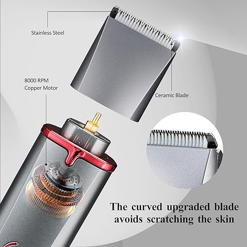 Miniatura 5 de Orauley Maquinillas de afeitar eléctricas para mujer, 3 en 1, cortadora de pelo púbico, depilación sin dolor, kit de peluquería recargable para