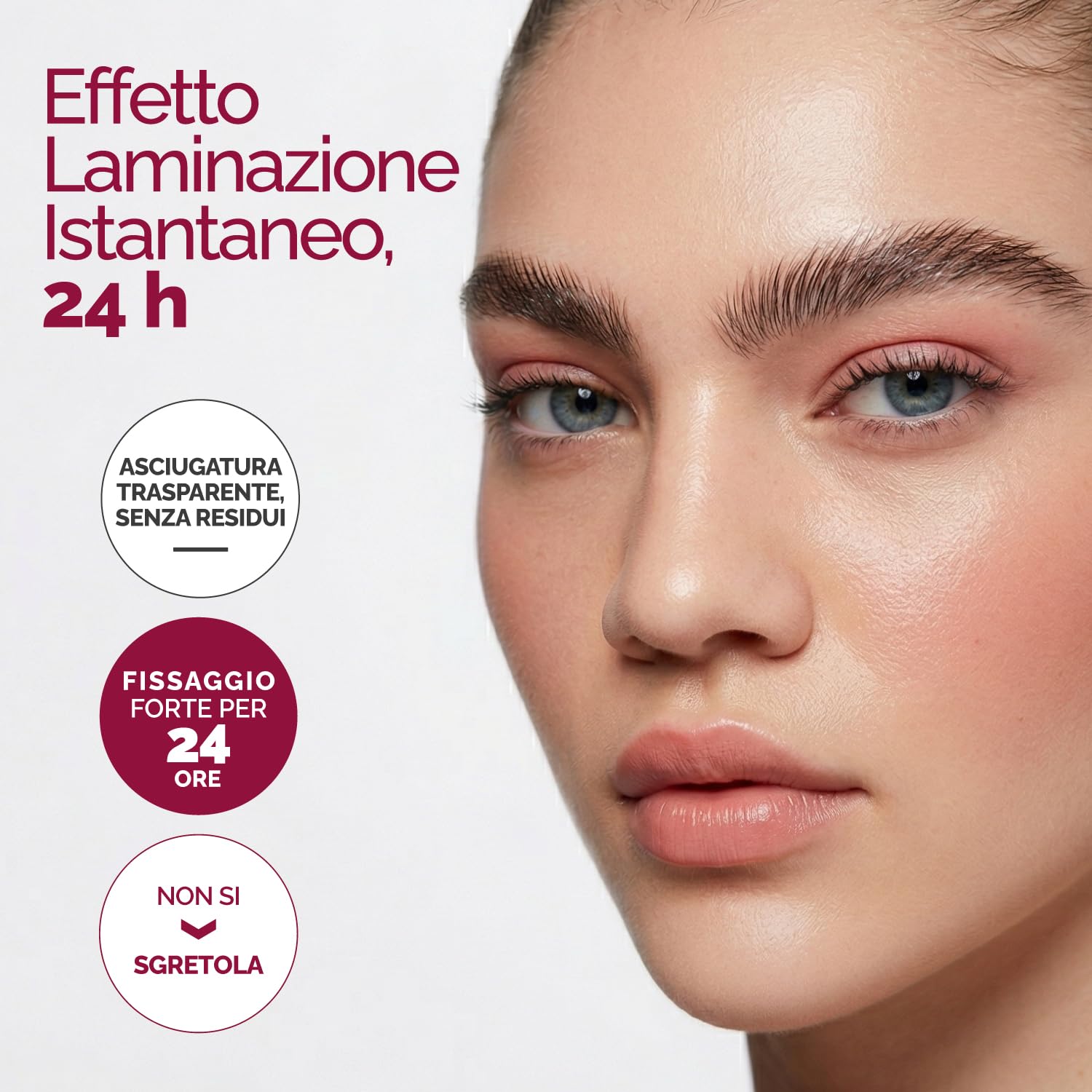 RB RENATA BEAUTY Brow Lift – Cera Trasparente per Sopracciglia (Gel Fissante) Effetto Laminazione – Tenuta Forte 24 ore, Asciugatura Trasparente – Senza Residui Bianchi – Scovolino Incluso – 12 ml