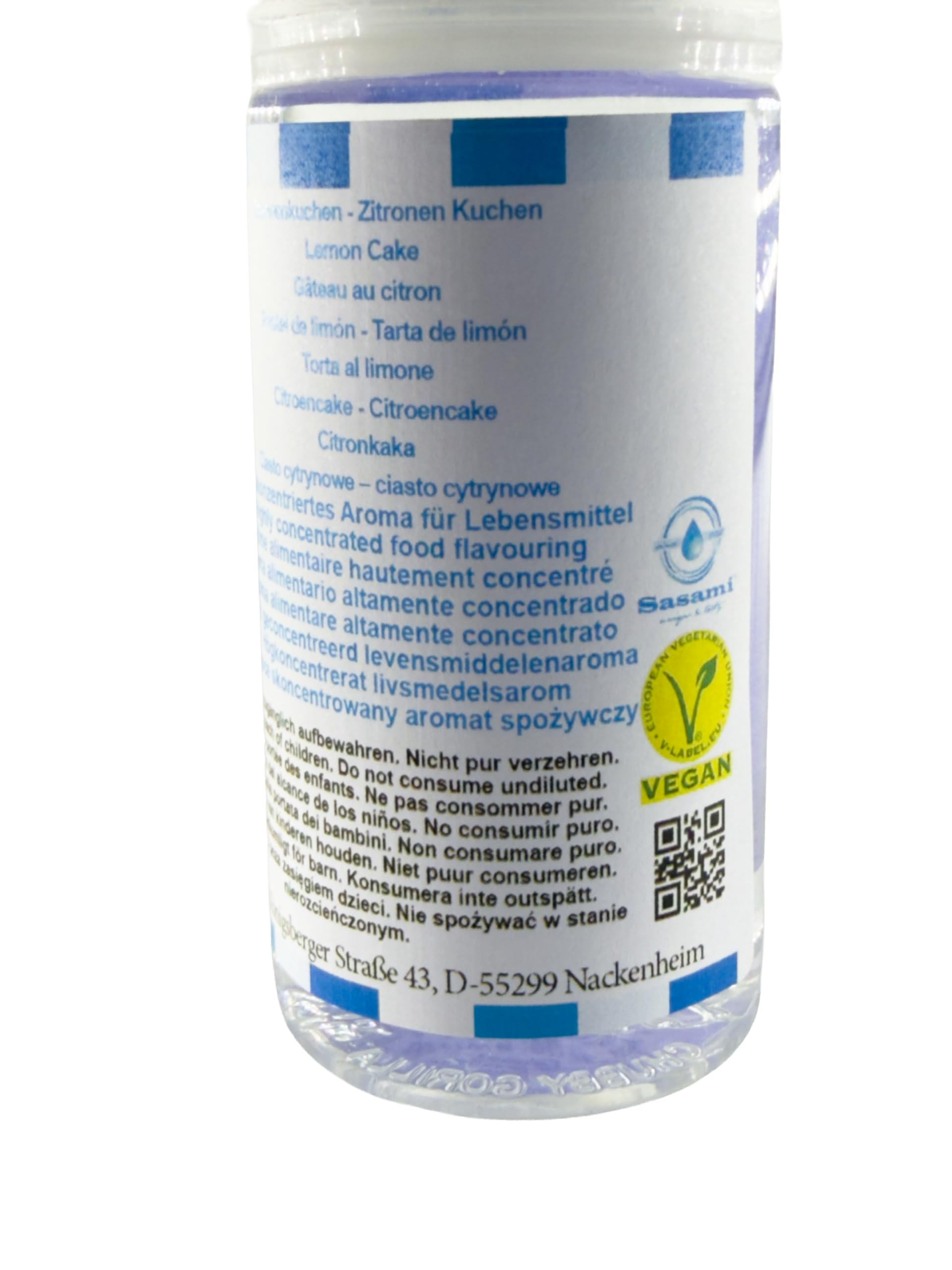 Zitronenkuchen - Zitronen Kuchen Aroma Konzentrat - Vegan - Sasami - 100ml