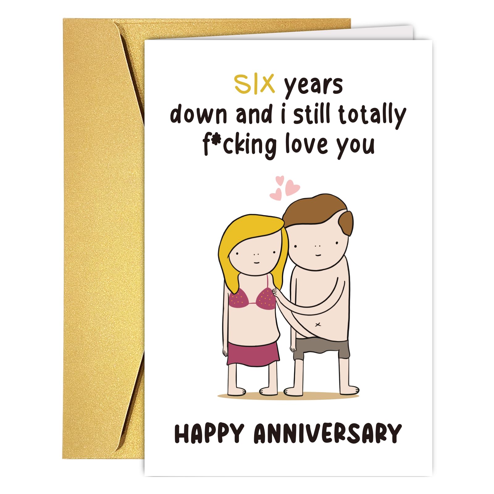 6th Wedding Anniversary Card Gifts For Him Husband, 6 Year Anniversary Card For Him, Happy 6th Anniversary Card For Husband Boyfriend Man 6 Year Anniversary Engraved Wallet Card