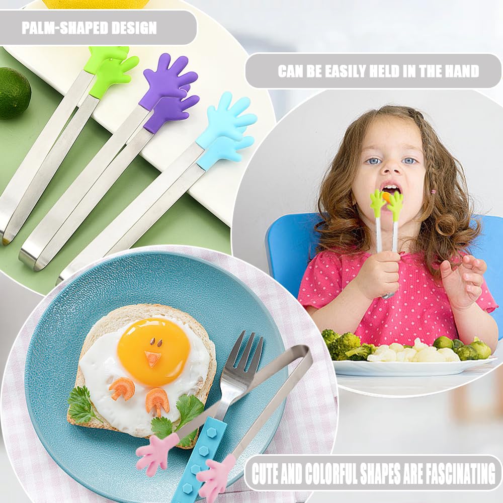 Pinces En Forme De Main, Mini Pinces à Nourriture En Forme De Petite Main, Pince à Sucre Résistante à La Chaleur Pour Servir Des , - Maison