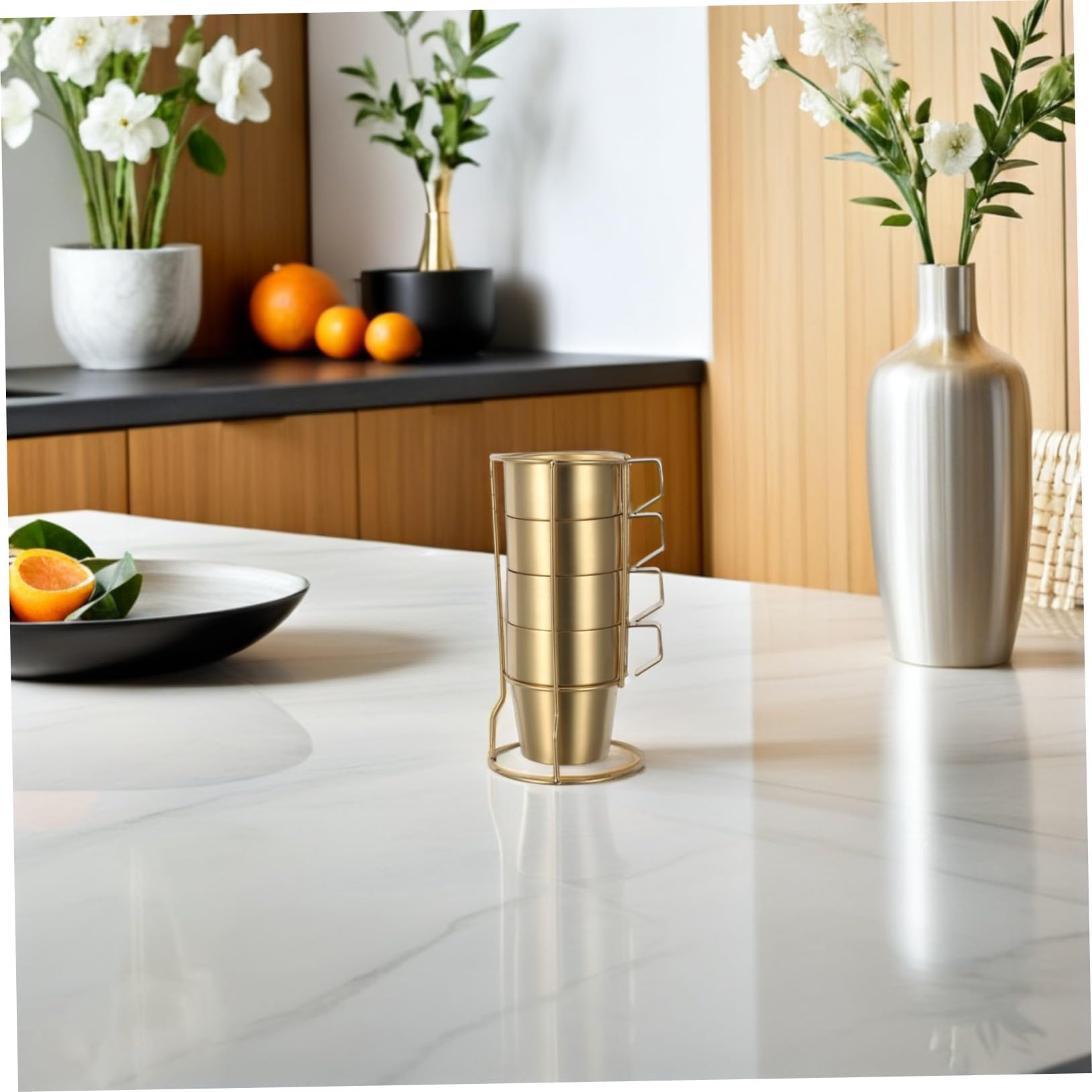 Cabilock Taza Infantil Apilable de Acero Inoxidable 300ml con Asa